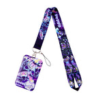 Cute Anime Monster Lanyard Card Holder Colorful Neck Strap for Key ID Card Phone Straps Badge Holder Key Ring Accessories Gifts