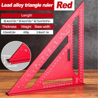 Woodworking Aluminum Alloy Triangle Gauges Measuring Gauging Tools High Precision Marker Angle Ruler Metric and Imperial