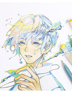 105Color Hand Account Gel Pen Languo Morandi Retro Pen Large-Capacity Color Handbook Pen For Student Painting Graffiti Writting