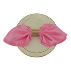 12pcs 45x45cm Satin Table Napkins Soft Cloth Handkerchief For Wedding Party Decors Birthday Christmas Home Tea Towel Napkin