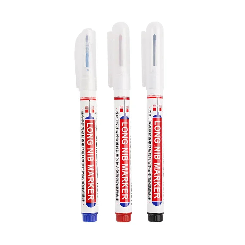 White Marker Pens 0.7/1.0/2.5mm Waterproof Oily Permanent Paint Pen Markers for Wood Rock Plastic Leather Glass Metal Ceramic