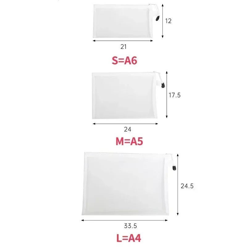 1/3/6PCS Storage Bag Mesh ZipperToy Building Block Puzzle Sub-package Children Particle Zipper Transparent Finishing Storage