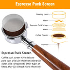 0.2mm Espresso Puck Screen 51/53/58.5mm Stainless Steel Coffee Filter Mesh For Portafilter Espresso Machine Barista Tool
