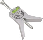 Pipe Center Finder Measure Adjustable Dial Bubble Protractor Measure Pipe Diameter Over 1/2" and Upand up With 4" Y Type Base