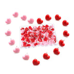 100 Pcs Decorative Pushpins Heart Push Pins Map Tacks Map Pins School Supplies