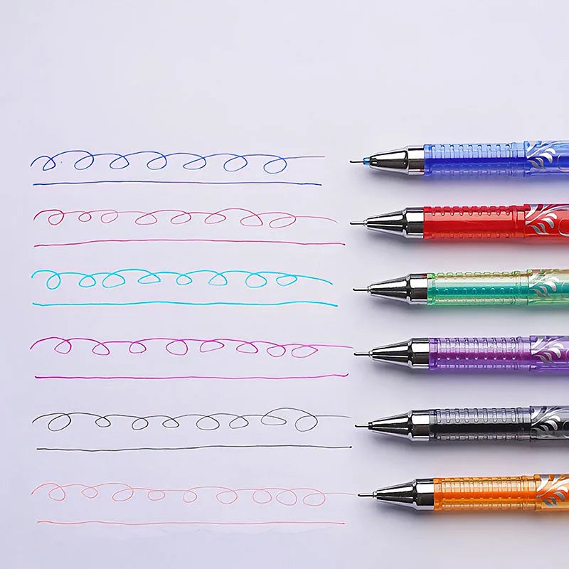 66pcs Erasable Pen refill Set Blue Black Ink Gel Pen Erasable Refill Rod Washable Handle School Office Writing Stationery