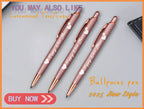 Customize Gold Color Text Gel Pens Engraving Metal Pretty School Student Supplies Office Accessories Writing Stationery 2025