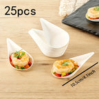 50 Pcs Dessert Plate High-quality Trays Serving Home Plates Water Drop Disposable Fruit Dinner Dishes Paper