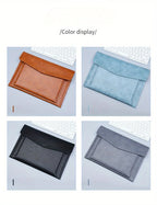 Large Capacity A4 File Folder Organizer with Double-Layer Laptop Protective Sleeve Storage Bag