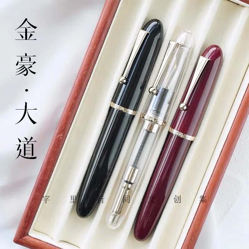 Jinhao 9019 Fountain Pen Transparent Color EF/F/M Nib Ink Student School Stationery Business Office Supplies Pens for Writing