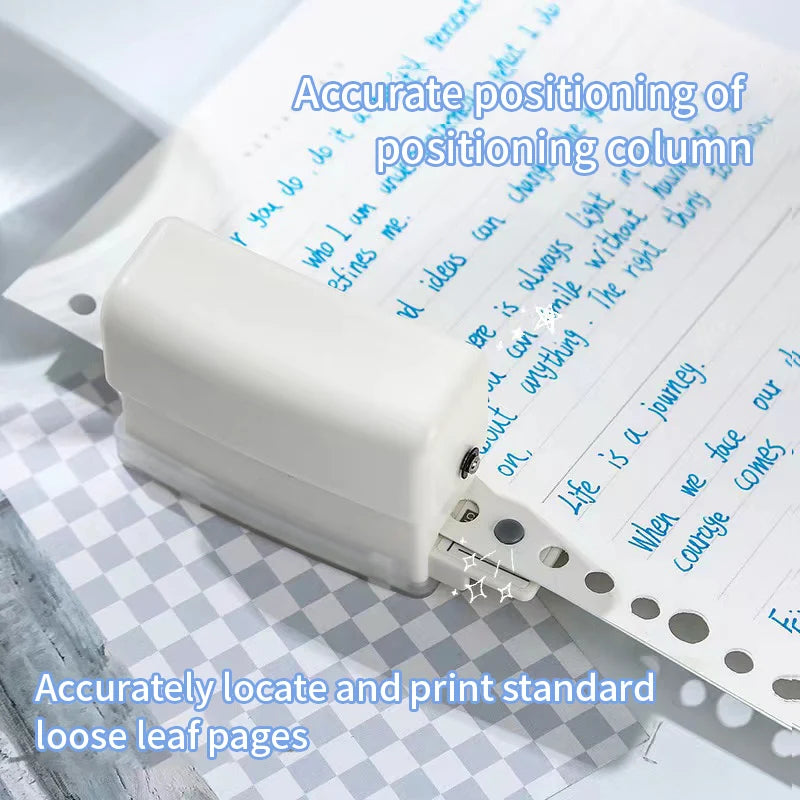 New 6 Holes Hole Puncher A4 A5 B5 Loose Leaf Paper Hole Punch Standard Hole Punch DIY Office Binding Tool Office School Supplies