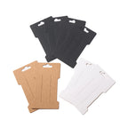 50pcs 6.6x11.5cm Hair Clips Jewelry Display Card Blank Kraft Paper Card Hairclip Price Tag Hairpin Packaging Cardboard Holder
