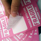 60 Pcs Black Pink 2" x 3" Fragile Stickers for Shipping and Moving "Please Handle with Care " Warning Stickers Fragile Labels