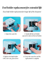 Tenwin Automatic Electric Pencil Sharpener  mini Usb Dual power Sharpener supply School Students Stationery for 6-12mm pencil