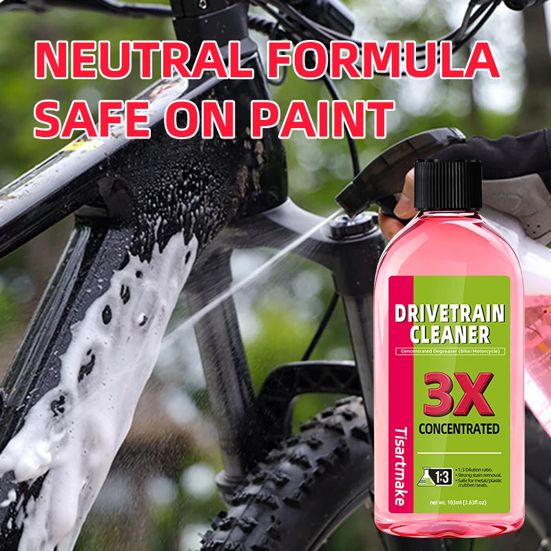 100ml Bike Drivetrain Cleaner Bicycle Chain Cleaning Maintenance Liquid Degreaser Spray Bike Chain Cleaner Bicycle Degreaser