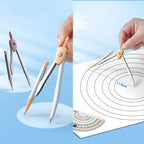 7 Pcs/set Mathematical Rulers Set Multi-function Professional Compass Ruler Drawing Tools School Supplies Students Stationery