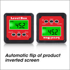 4x90 Degree Precision Digital Bevel Angle Protractor Digital Inclinometer Level Box Bevel Box with Magnet Base