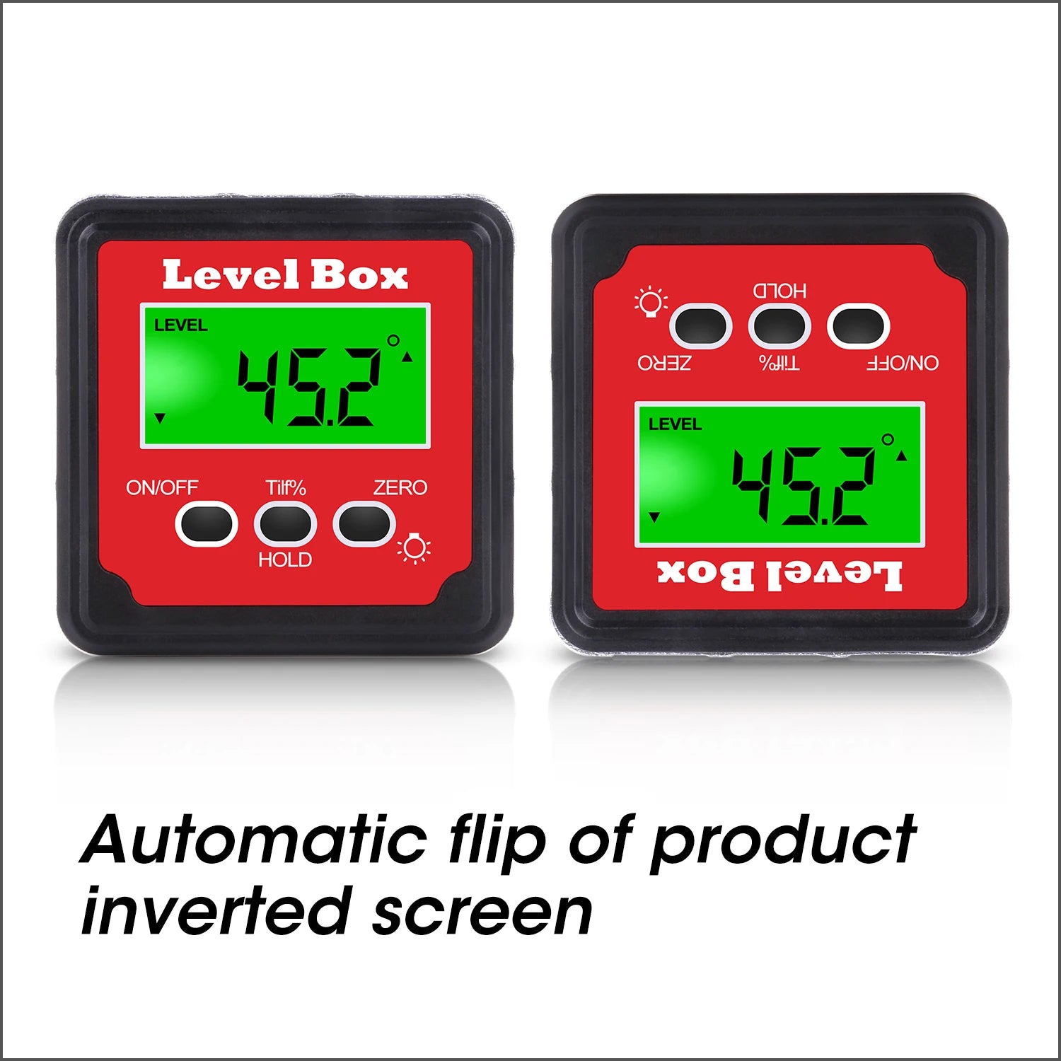 4x90 Degree Precision Digital Bevel Angle Protractor Digital Inclinometer Level Box Bevel Box with Magnet Base