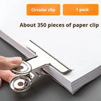 6pcs Stainless Steel Multifunctional Metal Binders Paper Binders Strong Binders School Office Home Stationery Supplies