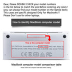 Laptop Case For Macbook Air 13.6 M5 M4 M3 M2 A2681 A3113 A3240 A3449 Air13.3 A1932 A2179 A2337 Case Pro13 A2251 Air15 Case Cover