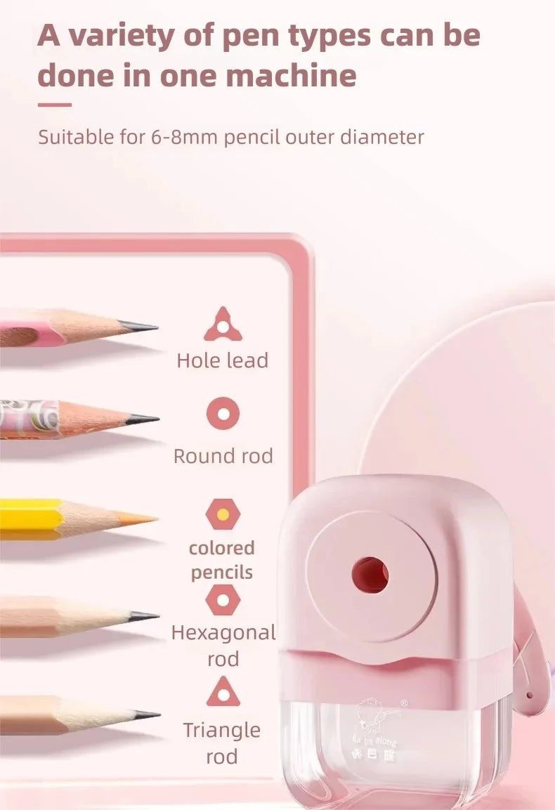 Kawaii Creative Pencil Sharpener Cute Stationery for Kids Adults Office School Supplies Unique Accessory
