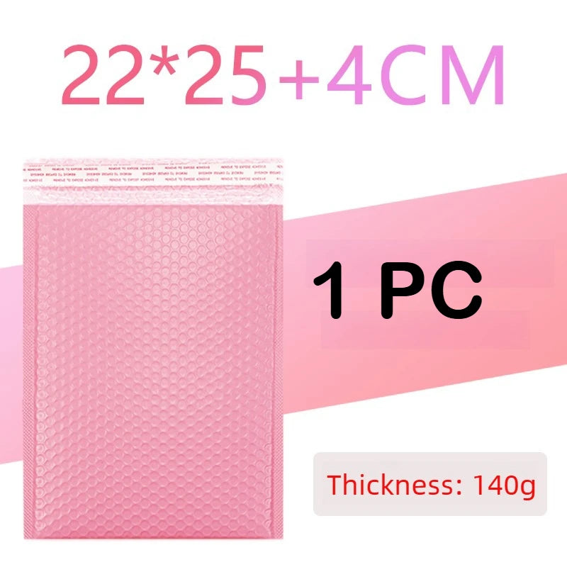 100/1 PCS Pink Poly Bubble Mailers Padded Envelopes Self Seal Padded Envelopes Gift Bags Packaging Envelope School Supplies