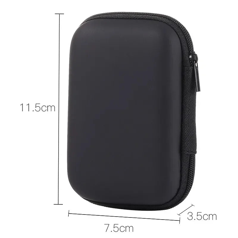 1-20PCS Headphone Organizer Portable Travel Cable Organizer Data Cable Organizer Bag Zipper Bag Electronics Organizer Bag