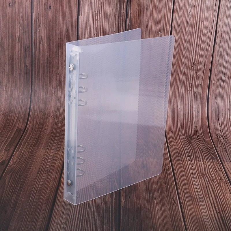 Creative transparent twill pp binder shell a6 a5 six-hole b5 nine-hole folder