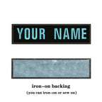 10x2.5cm Embroidery Custom Name Patch Stripes Badge Iron On Or Sew On Or  Patches Clothes