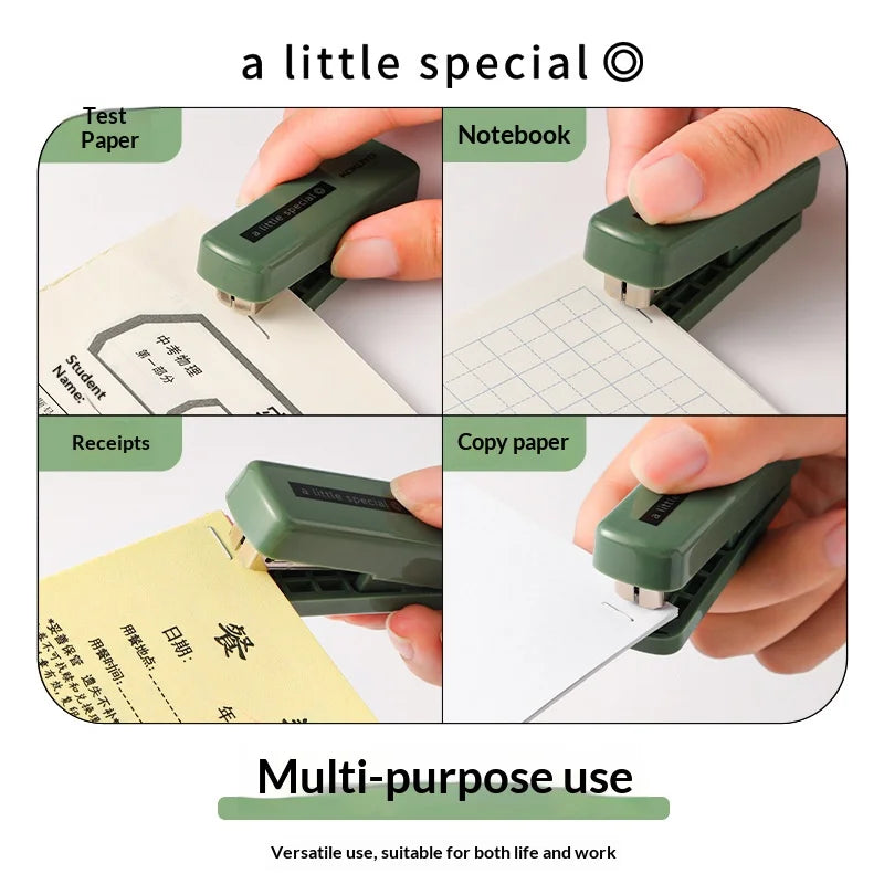 Kokuyo A Little Special 10#Needle Mini Stapler,Strong&Easy Lightforce Effortless Stapling Tool for School,Home,Office,Exam,Files