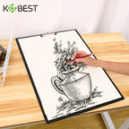 A3 Horizontal Waterproof Sketch Clipboard for Beginners - 4K Vertical Sketch Board for Drawing, 8K Writing Board for Adults