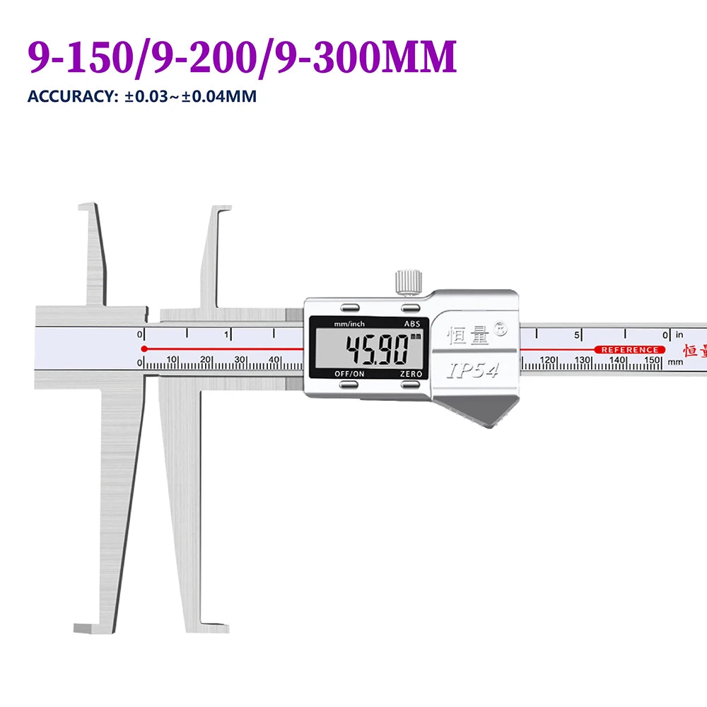 Double Inner Groove Vernier Digital Caliper 0.01mm Inner Groove Electronic Vernier Caliper Inner Hole Diameter Measurement Tool