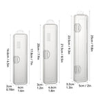 Portable Transparent Tableware Box Travel Flatware Storage Box With Flip Cover Dustproof Chopsticks Forks Spoon Cutlery Case