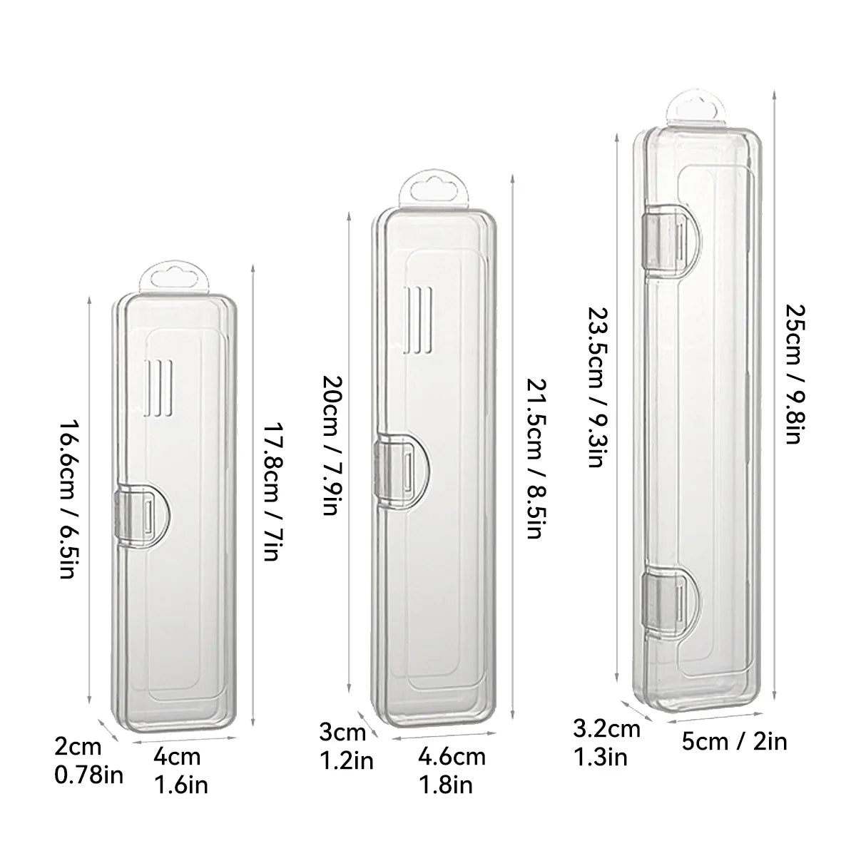 Portable Transparent Tableware Box Travel Flatware Storage Box With Flip Cover Dustproof Chopsticks Forks Spoon Cutlery Case