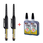 45mm Waterproof Deep Hole Marker Pens Long Nib Head Carpenter Pen Black/Blue/Red Ink for Multi-Purpose Woodworking Hand Tools
