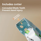 1 Set1.9 inches/4.8cm Tape Dispenser & Tape,  For packaging, shipping, and mailing, Quiet And Smooth,  No Splitting Or Tearing.
