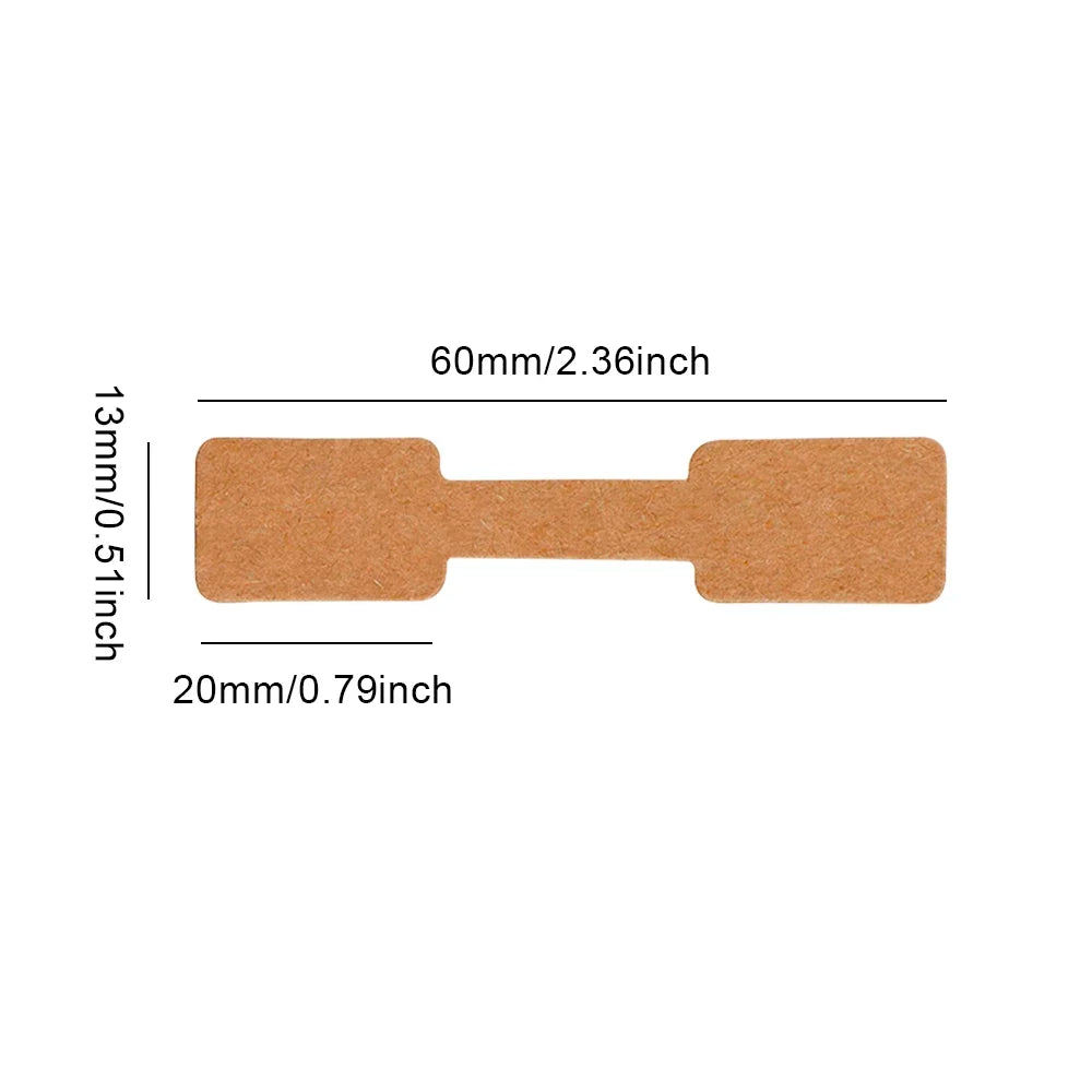 100/200pc Square Price Tag for Jewelry Stand 8 Color Display Card Earring Necklace Bracelet Blank Self Adhesive Label Packaging