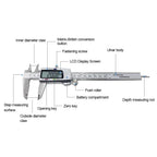 New 6 Inch 150mm Digital Vernier Caliper Micrometer Measuring Tool Depth Ruler Messschieber Paquimetro