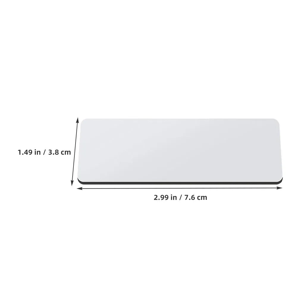 16Pcs Blank Name Badges with Pin Premium Density Board DIY Name Tag Pin for Students Workers Teachers Cafes Hotels Airlines