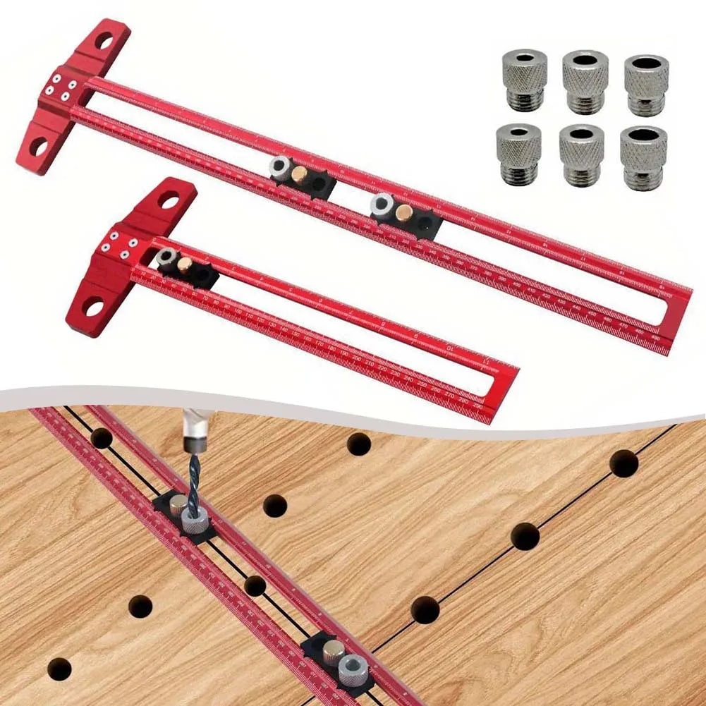 1pc T Type Woodworking Scriber Ruler 90 Degree Line Gauge Scriber T-Square Ruler For Assembling Wooden Boxe Cabinets Photo Frame