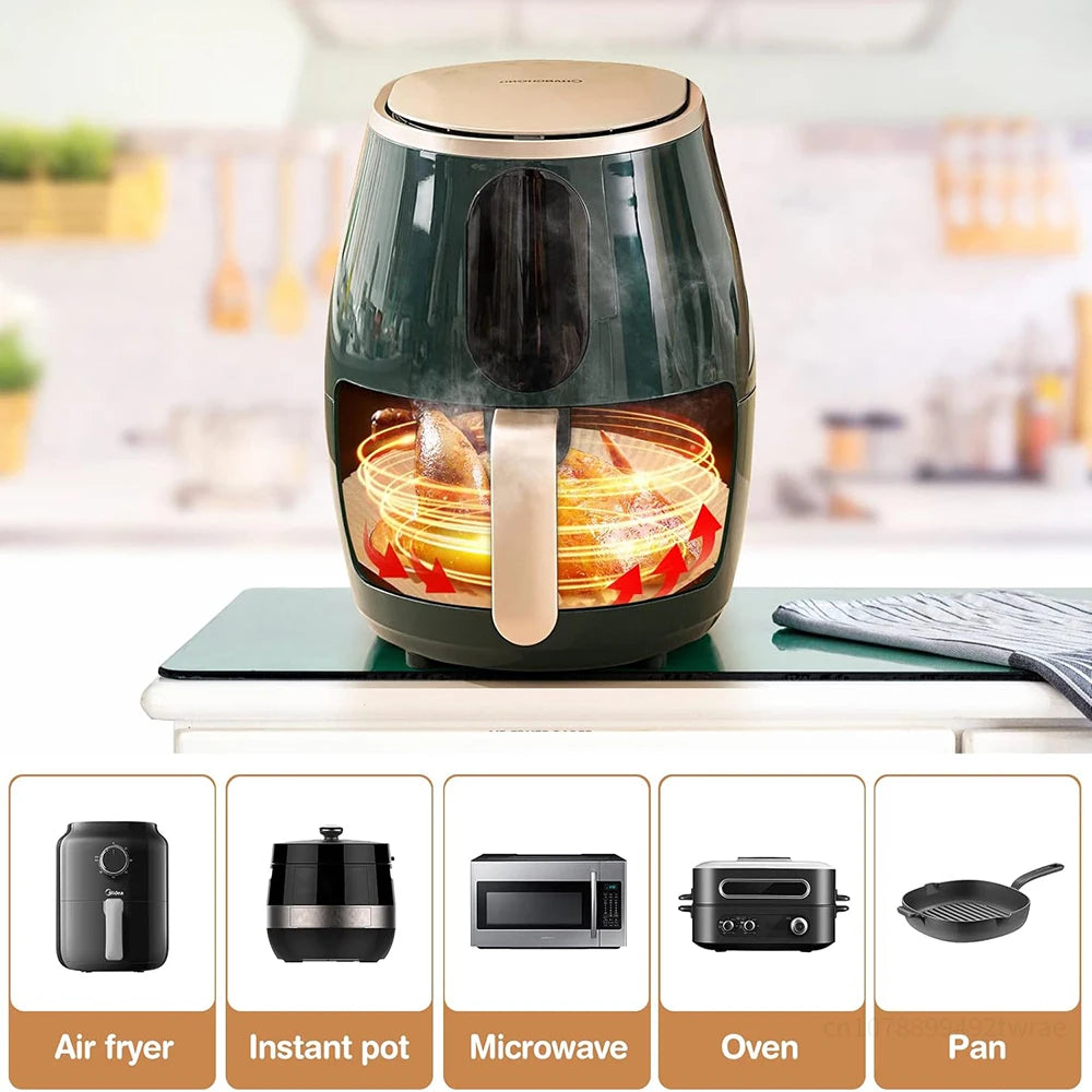 XXL 23CM Air Fryer Paper Square Parchment Paper Disposable Paper Liner Oil-proof Paper for 7-12 L AirFryer Oven Microwave Pan