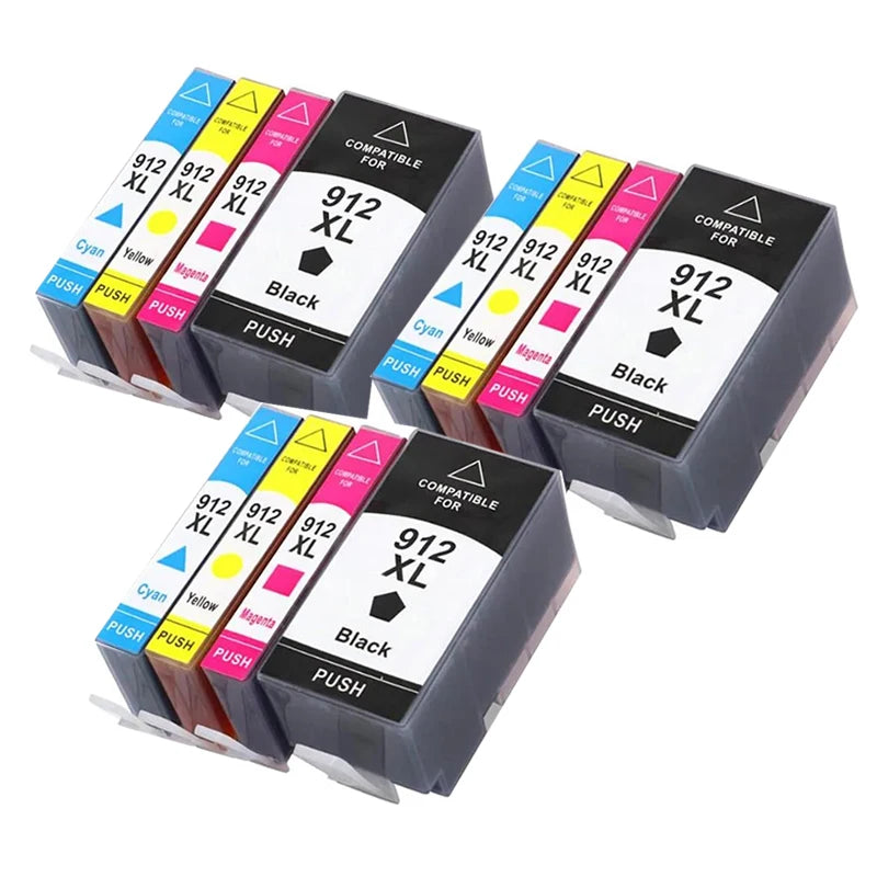 Compatible for HP 912XL 912 HP912 Ink Cartridge OfficeJet Pro 8020 8022 8023 8024 8025 8026 8028 8035 Printer