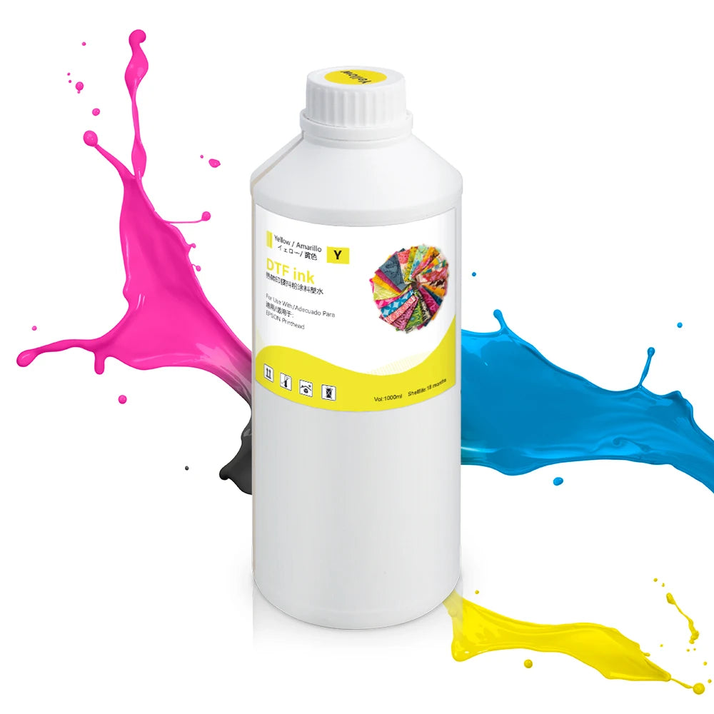 DTF Direct To Film Transfer Ink DTF Ink 1000ML/Bottle For Epson DX5 DX7 4720 XP600 Printhead L1800 1390 L805 L3200 DTF Printer
