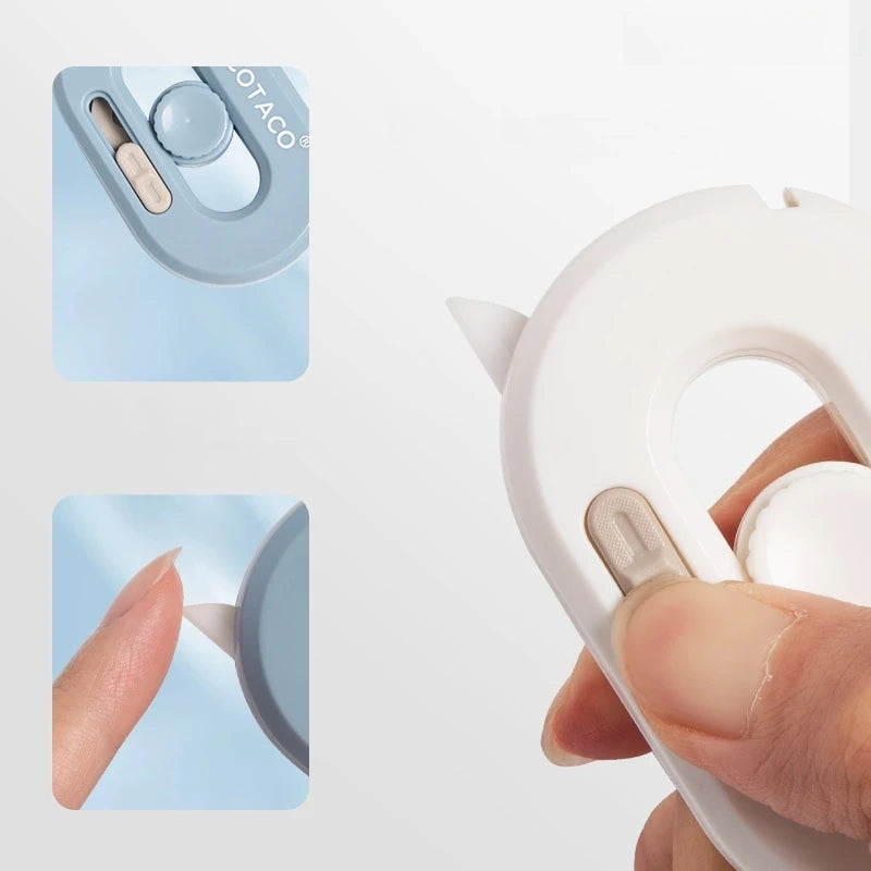 1pcs Funny Mini Fold Scissor Portable Size Fidget Spinner Safe Cutter Utility Knife Cutter for Paper Diary Office School A7894