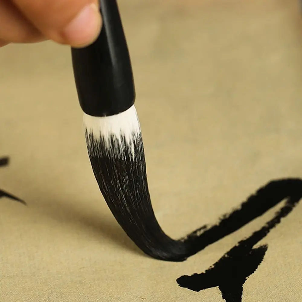 Traditional Chinese Calligraphy Brush Goat's Hair Oil Watercolor Scriptures Writing Brush Wood High-end Art Paint Brush