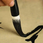 Traditional Chinese Calligraphy Brush Goat's Hair Oil Watercolor Scriptures Writing Brush Wood High-end Art Paint Brush