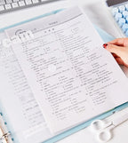 A4 Expanding File Folder with 4 Detachable Inner Pockets 3-Hole Binder for School Office Document Organizer Supplies Stationery