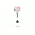 Kawaii Gift Kitty Cat Retractable Badge Reel Sparkling card holder accessories With Keychain For Women Student office supplies