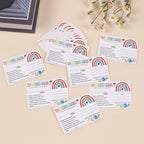 50/100/200Pcs Rainbow Teacher Mail Incentive Cards for Elementary Students Classroom Supplies