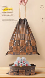 30/roll Drawstring Garbage Bags, Leak Proof Garbage Bags Can Be Used for Kitchen, Living Room, Office, Dining Room, Etc